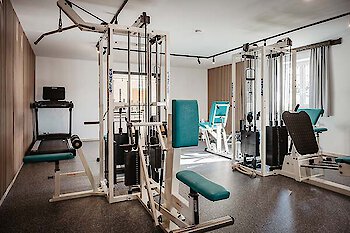 Fitnessraum im Motorradhotel am Haidl